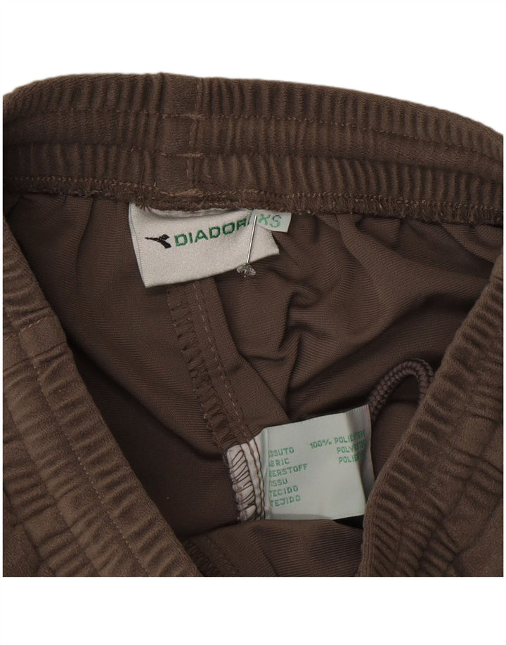 Diadora Pantalon de survêtement cargo pour femme UK 6 XS Marron Polyester