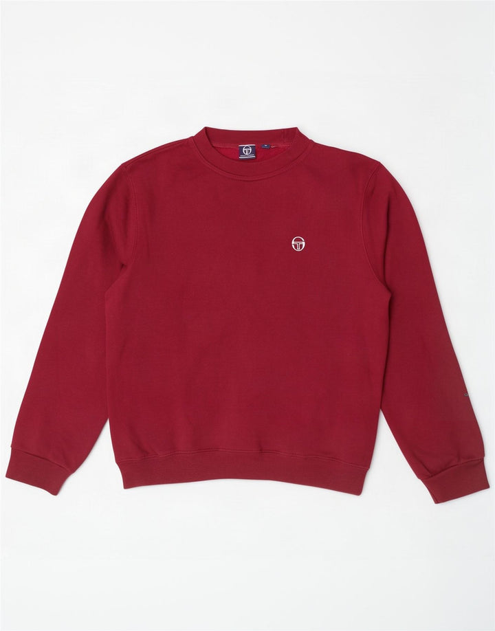 Sergio Tacchini Sweat-shirt pour femme UK 10 Petit Bordeaux