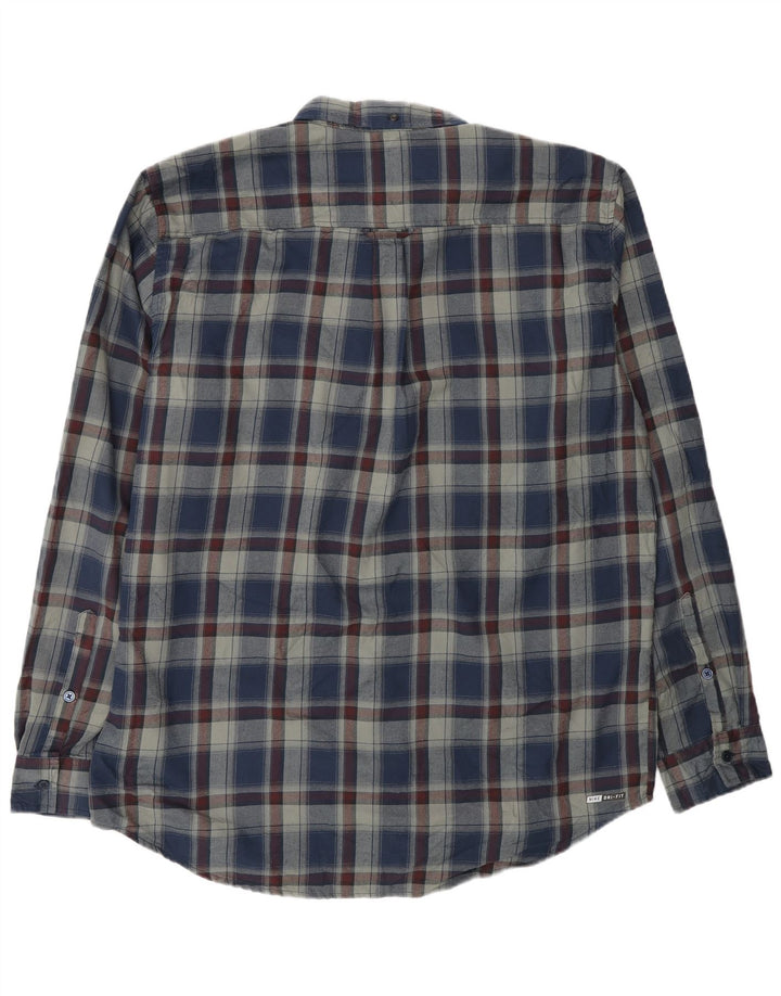 Hurley Chemise Homme XL Bleu Carreaux Polyester