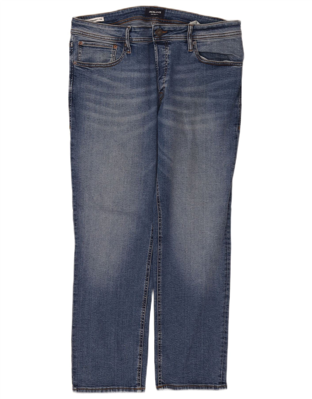 Jack & Jones Jean Droit Tim Homme W36 L30 Bleu Coton
