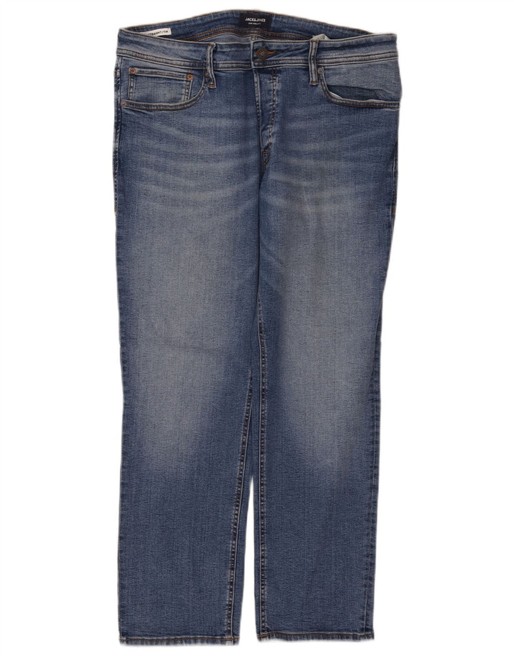 Jack & Jones Jean Droit Tim Homme W36 L30 Bleu Coton