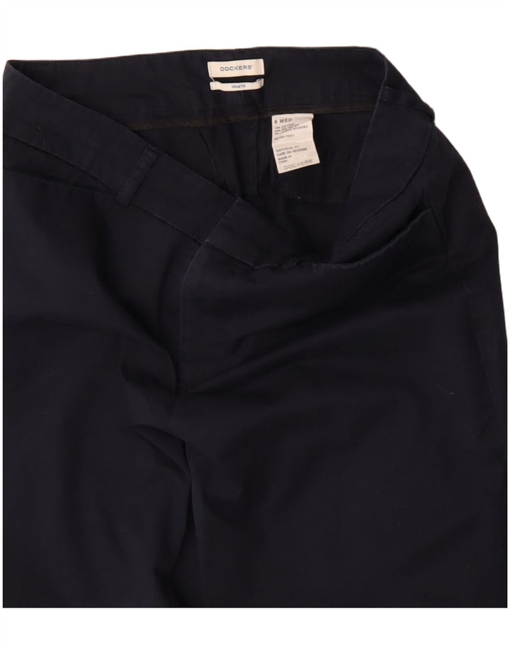 Dockers Pantalon décontracté pour femme US 6 Medium W30 L28 Bleu marine Coton