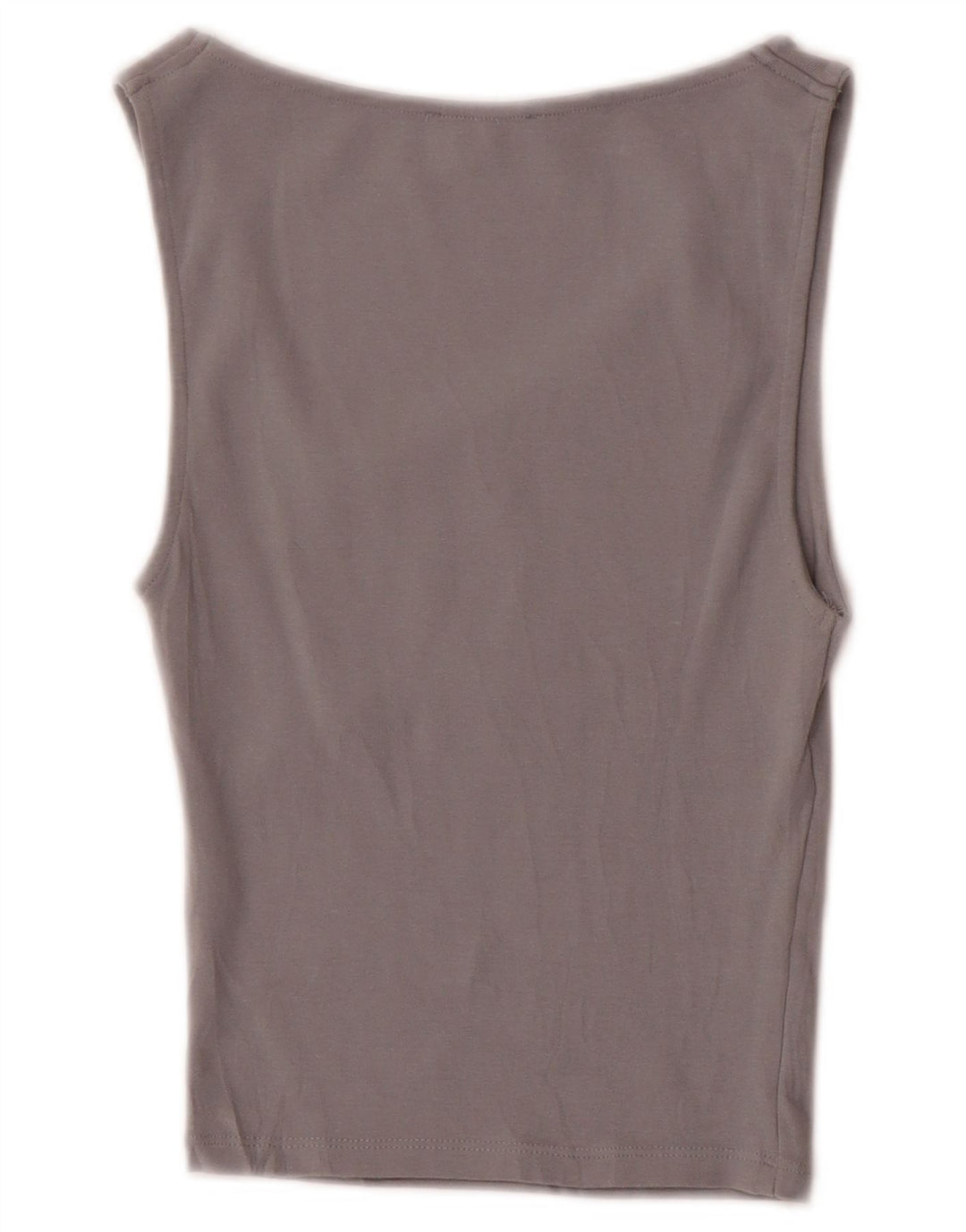 Zara Womens Crop Vest Top UK 8 Petit Gris