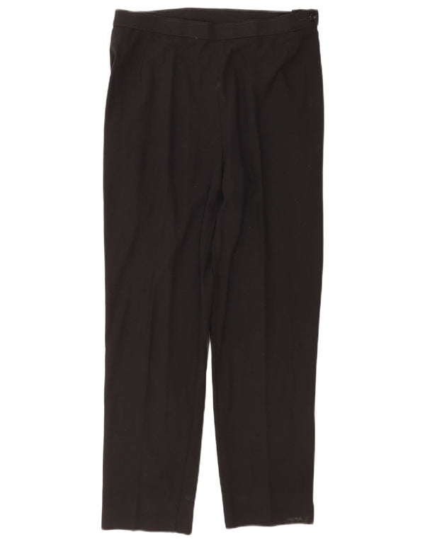 Marks & Spencer Pantalon droit décontracté pour femme UK 14 Large W32 L29 Noir