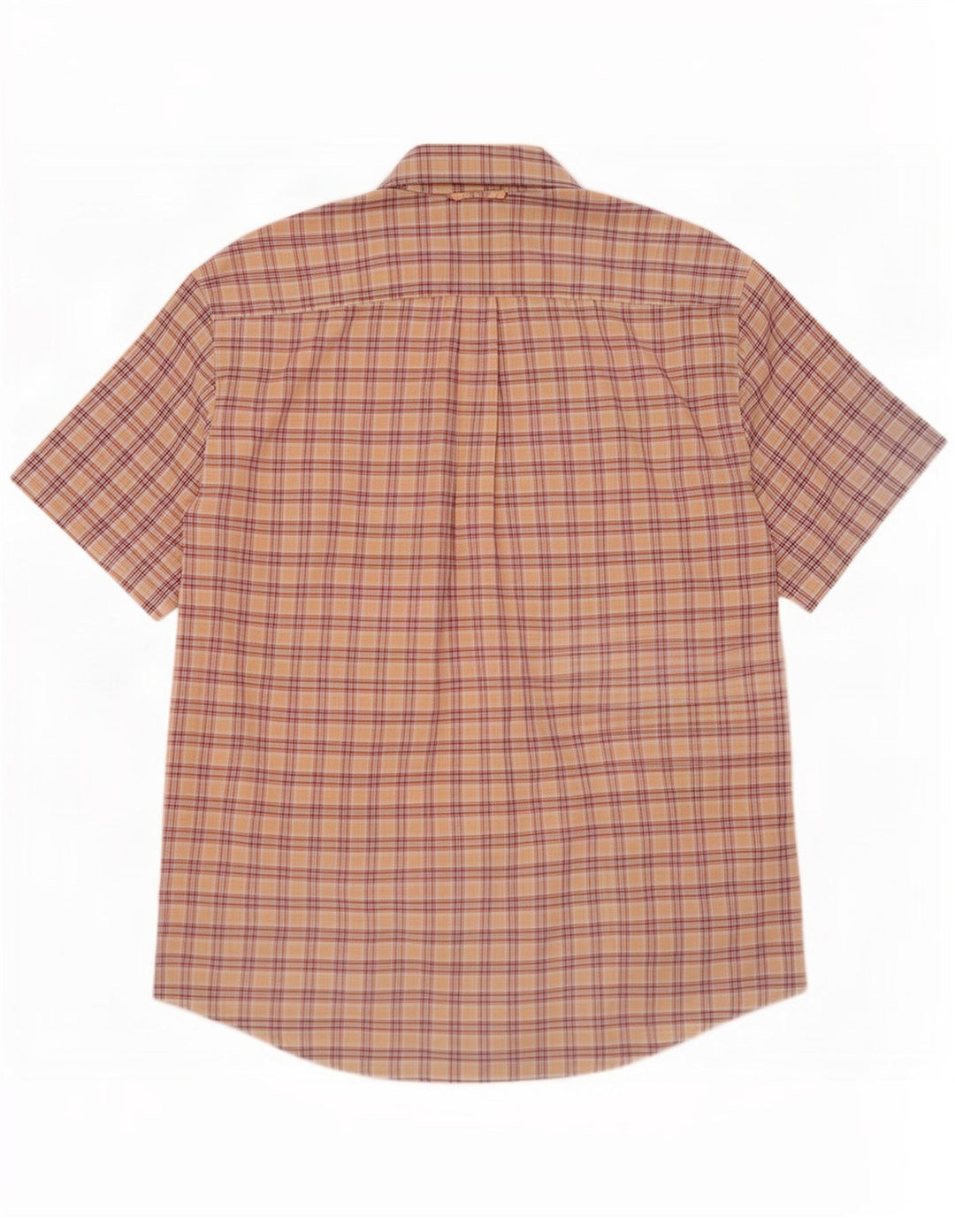 Tommy Hilfiger Chemise à manches courtes pour homme en coton à carreaux beiges