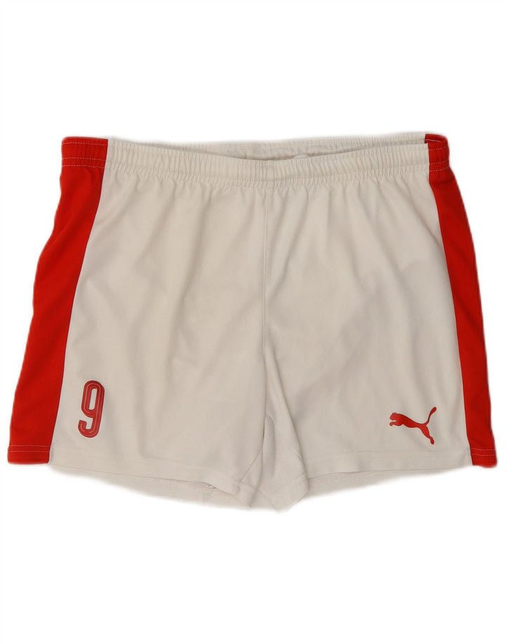Puma Short de Sport Garçon 15-16 ans Blanc Colorblock Polyester