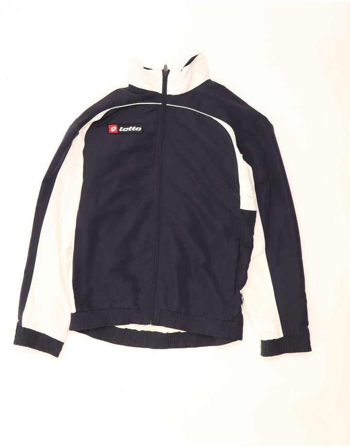 Lotto Veste de survêtement pour homme Petit Bleu Marine Colorblock Polyester
