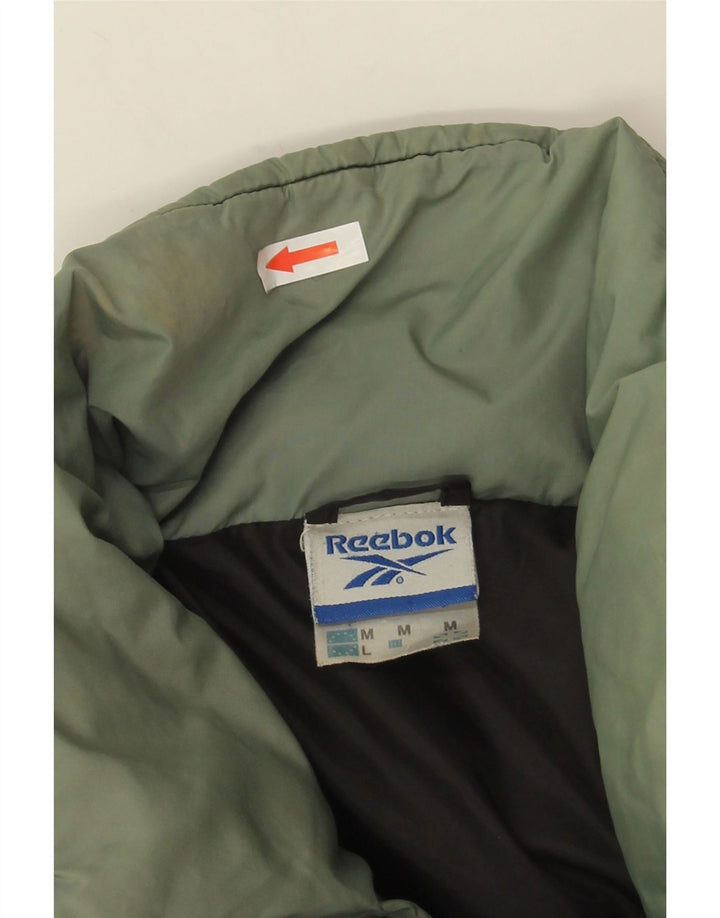 Reebok Veste matelassée coupe ample pour homme UK 38 Medium Noir Nylon