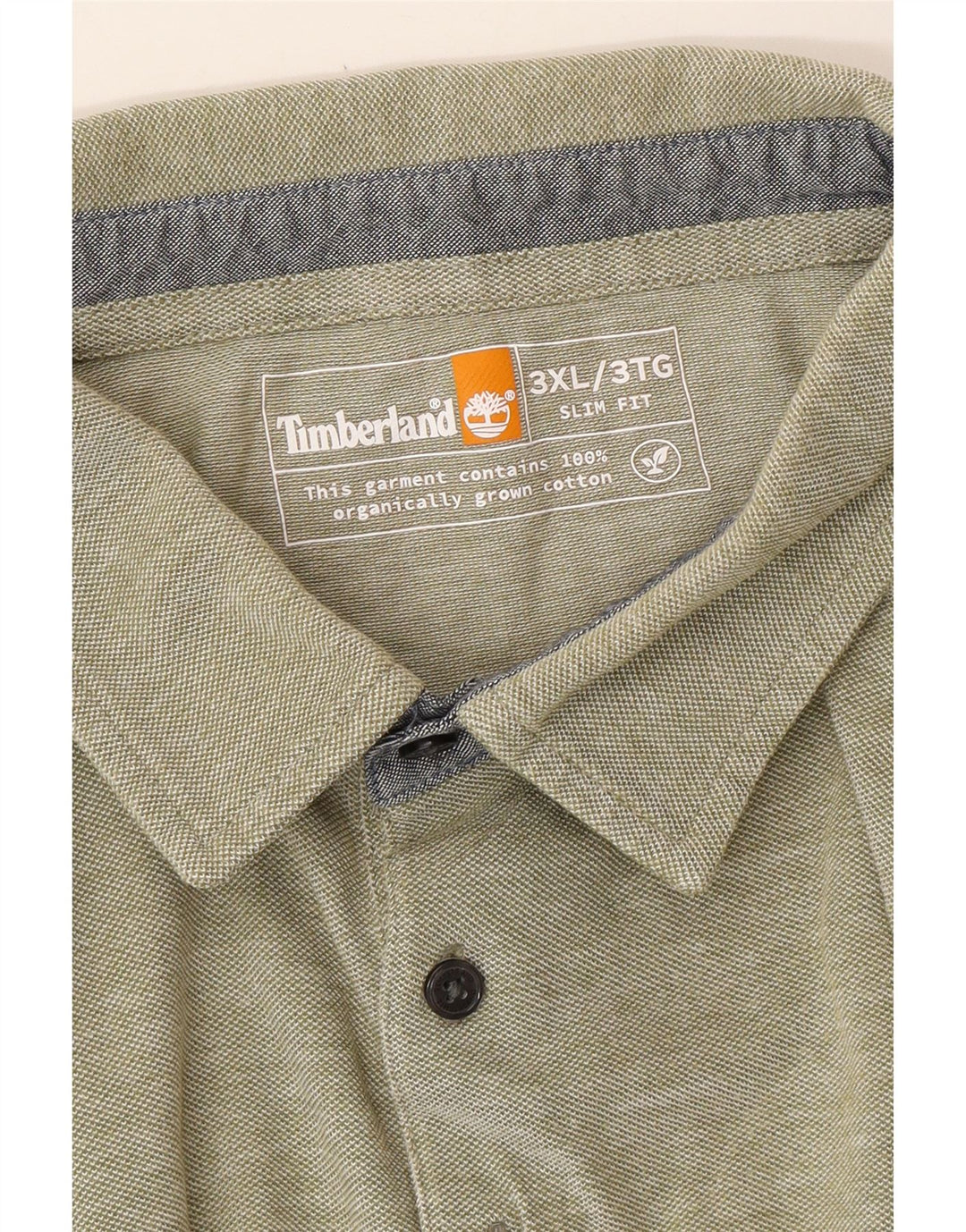 TIMBERLAND Polo Slim Fit Homme 3XL Vert Coton