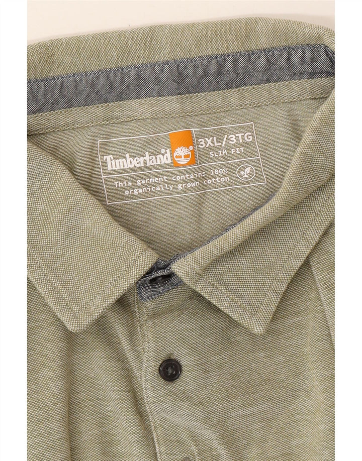 TIMBERLAND Polo Slim Fit Homme 3XL Vert Coton