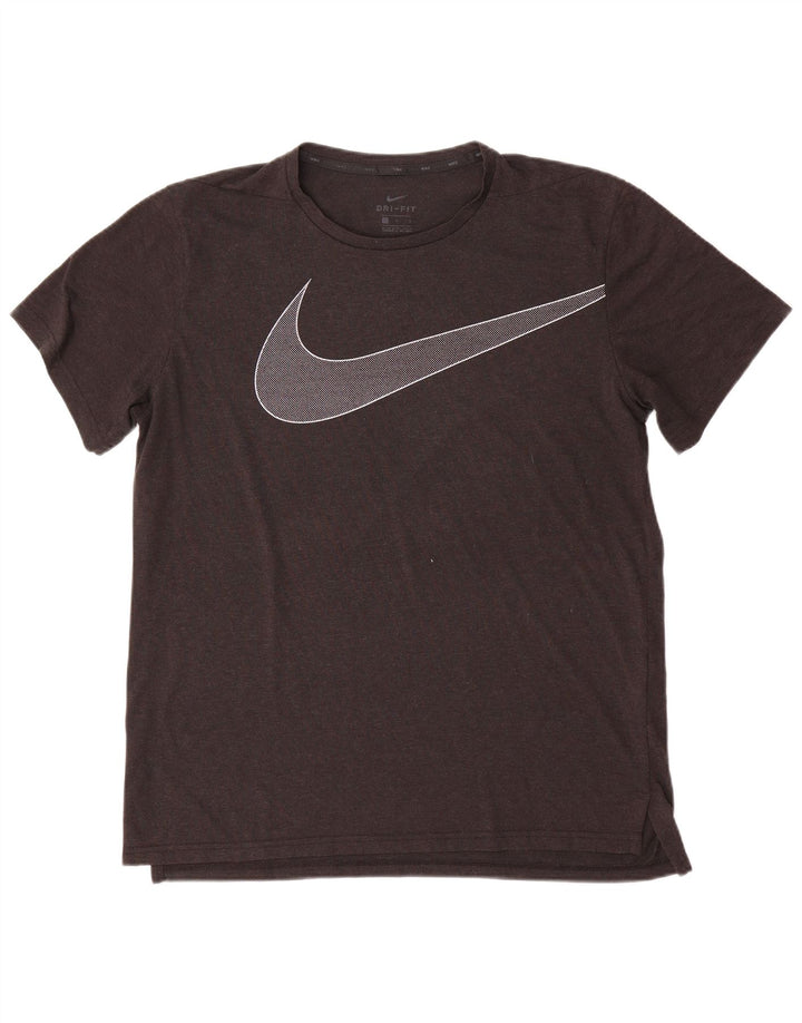 Nike Hommes Dri Fit Graphic T-Shirt Haut Large Gris Polyester