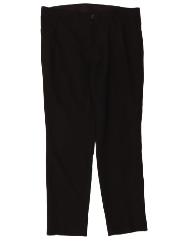 Marks & Spencer Pantalon Chino Droit Homme W34 L29 Noir Polyester