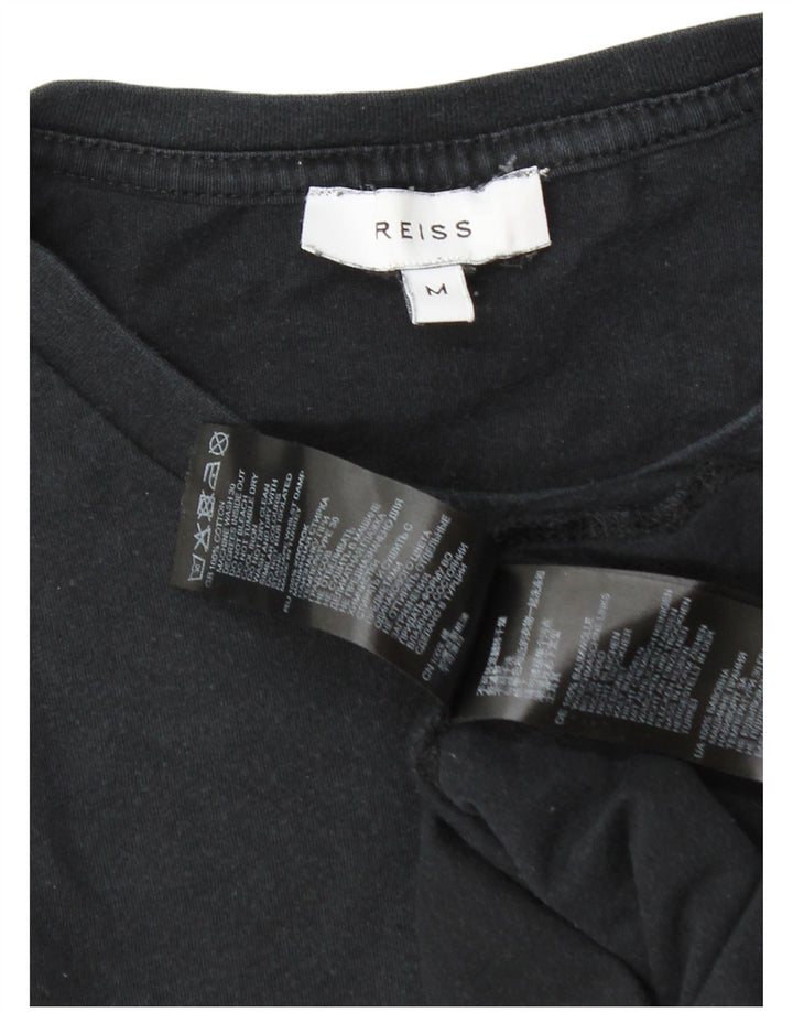 Reiss T-Shirt Homme Noir Moyen Coton