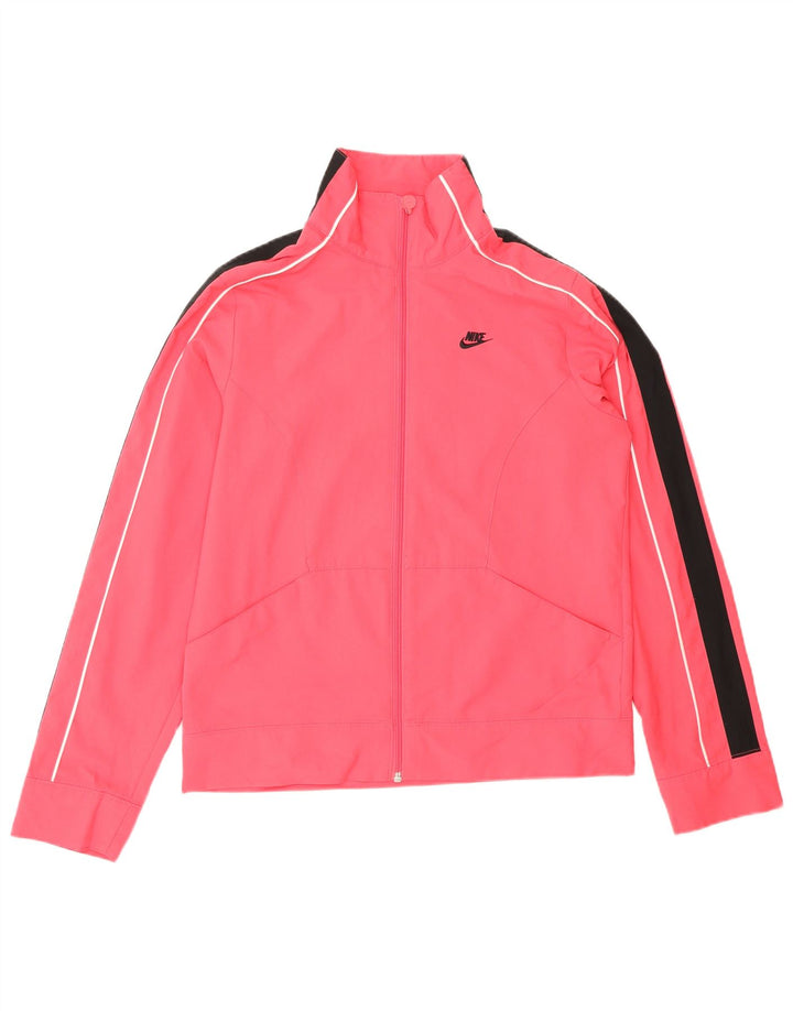 Nike Veste de survêtement pour femme US 4/6 Petit Rose Colorblock Polyester