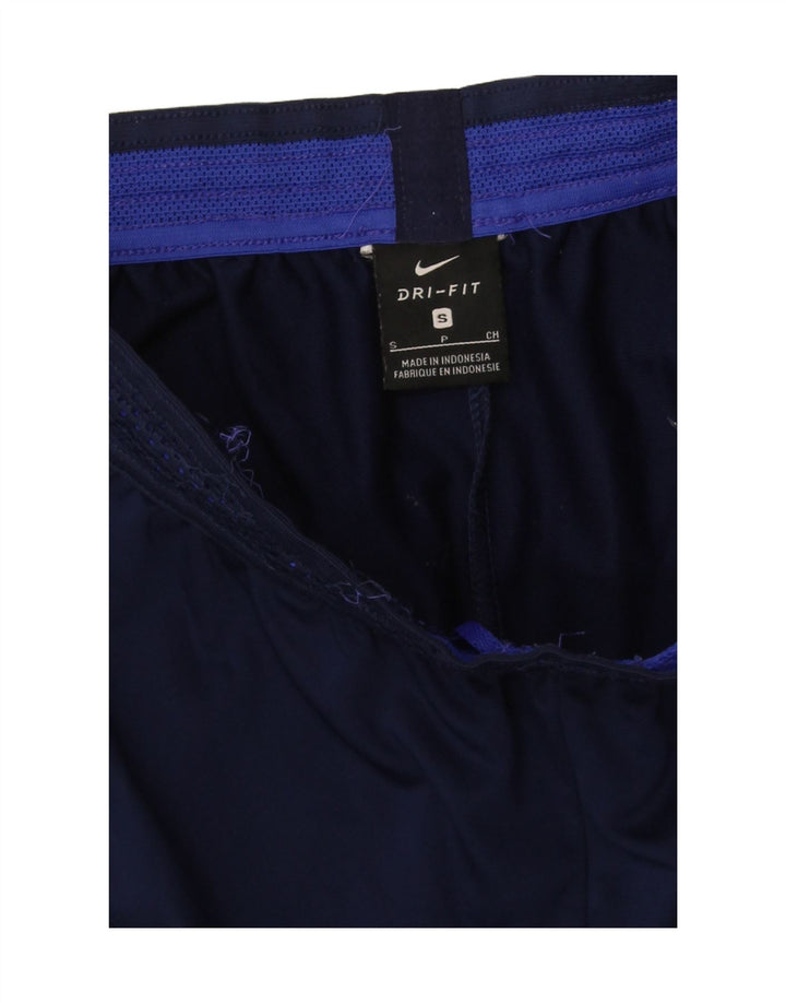Pantalon de survêtement Nike Dri Fit pour homme, taille S, bleu marine, colour block