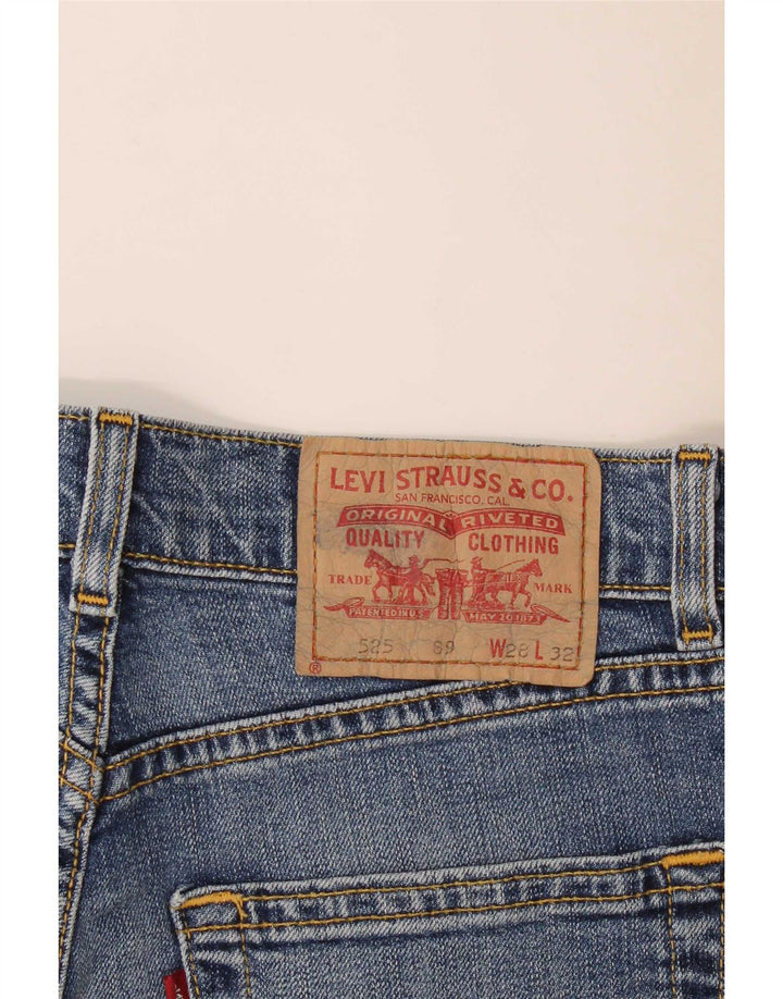 Levi's Short en Jean 525 Femme Medium W28 Bleu Coton