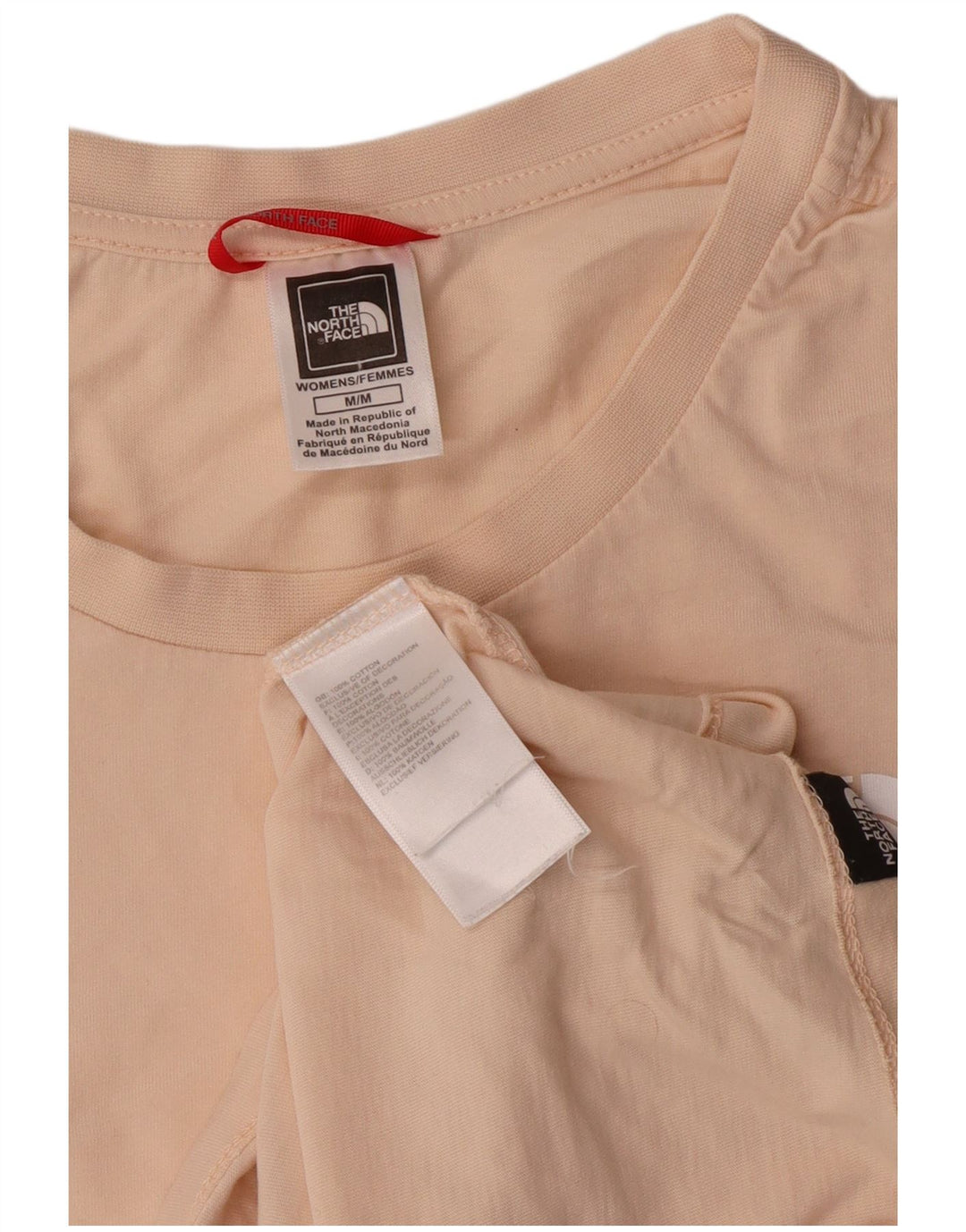 The North Face T-shirt graphique pour hommes UK 14 coton beige moyen