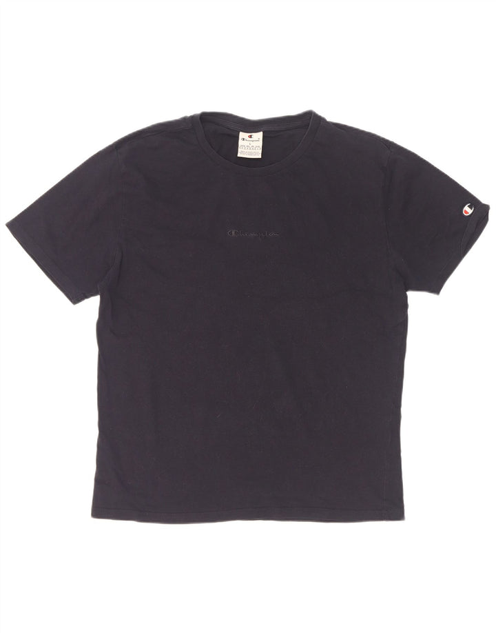 Champion T-Shirt Femme UK 16 Large Bleu Marine