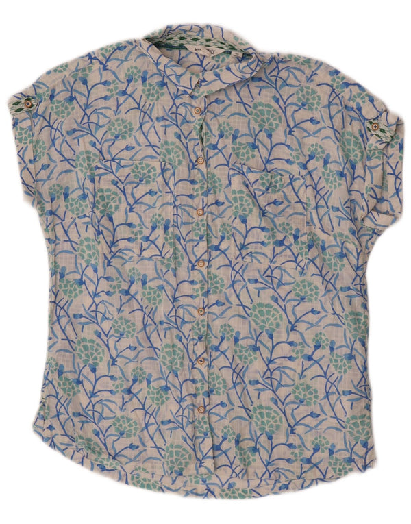 Chemise à manches courtes White Stuff pour femme UK 12 Medium Floral Cotton