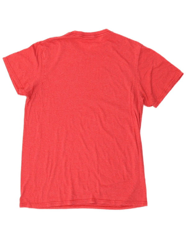 Quiksilver T-Shirt Regular Fit Graphique Homme Rouge Moyen Coton