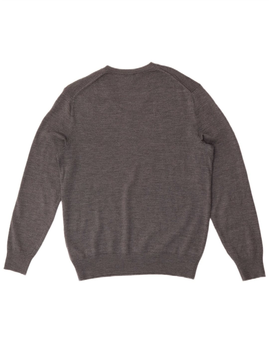 Gap Pull Col V Homme Gris Moyen Moucheté Laine Mérinos