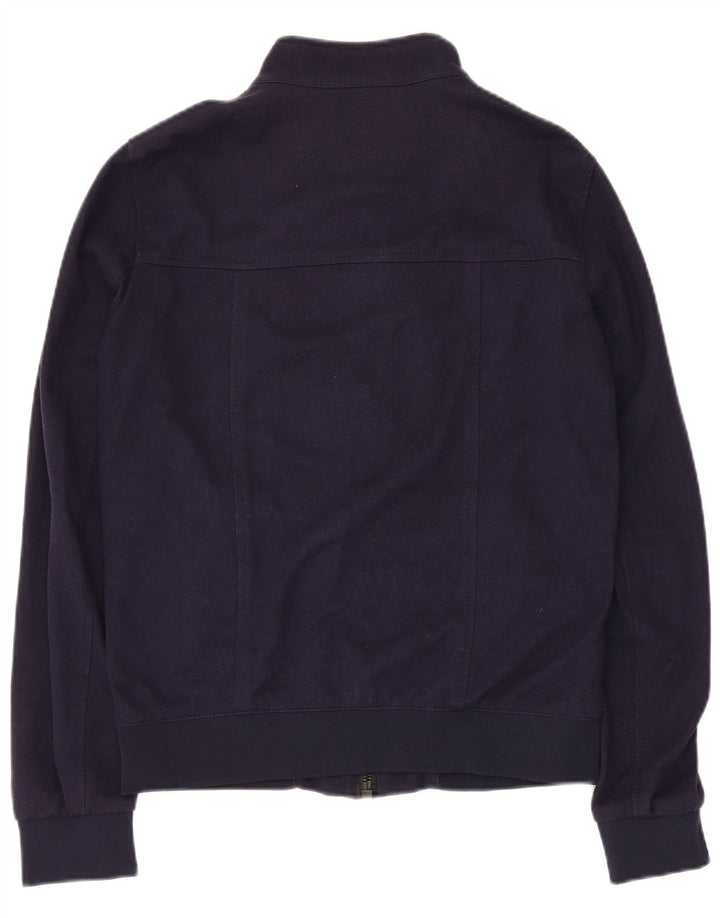 ZARA Veste Bomber Homme UK 38 Medium Bleu Marine Polyester