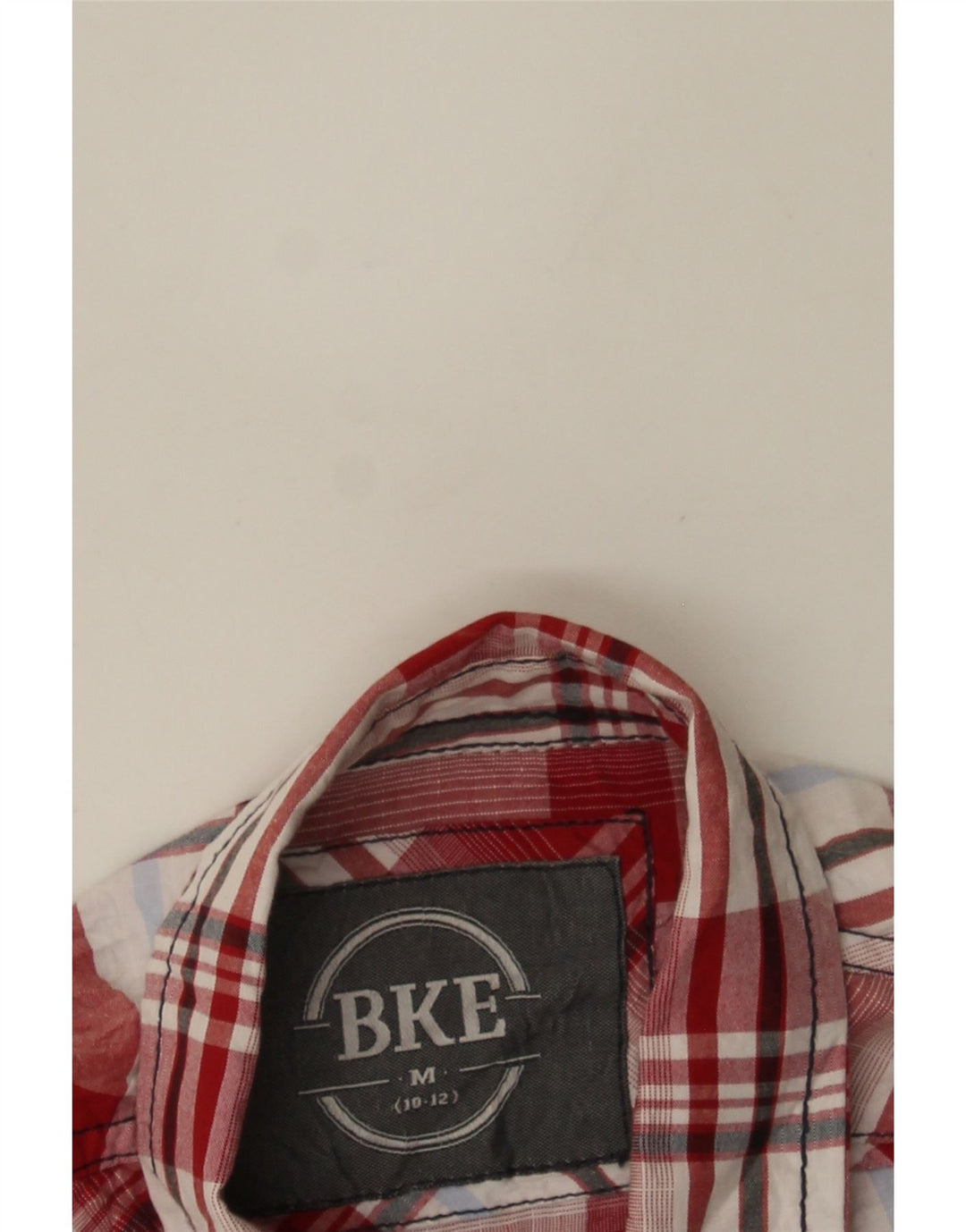 BKE Womens Shirt UK 10/12 Medium Red Check Cotton Vintage BKE and Second-Hand BKE from Messina Hembry 