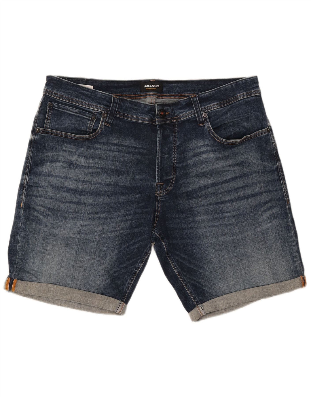 JACK & JONES Short en Jean Homme 2XL W42 Bleu Coton