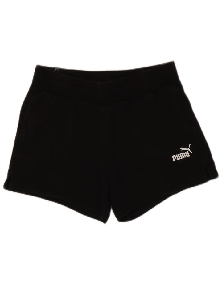 Puma Short de sport pour femme UK 14 Medium Noir Coton