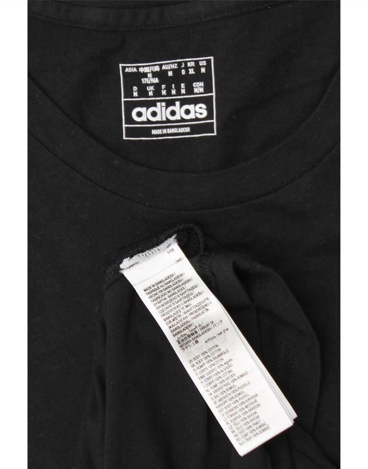 Adidas T-Shirt Homme Haut Noir Moyen Coton