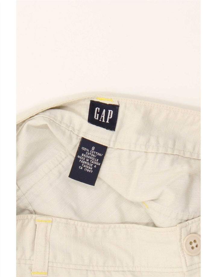 Gap Short Chino Femme US 8 Medium W28 Beige Check Coton