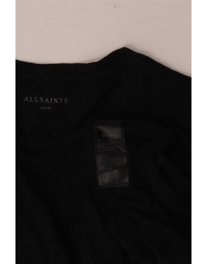 All Saints Haut à manches longues pour hommes en coton gris moyen
