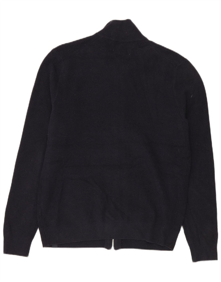 Marks & Spencer Pull Cardigan Homme Bleu Marine Moyen Polyester