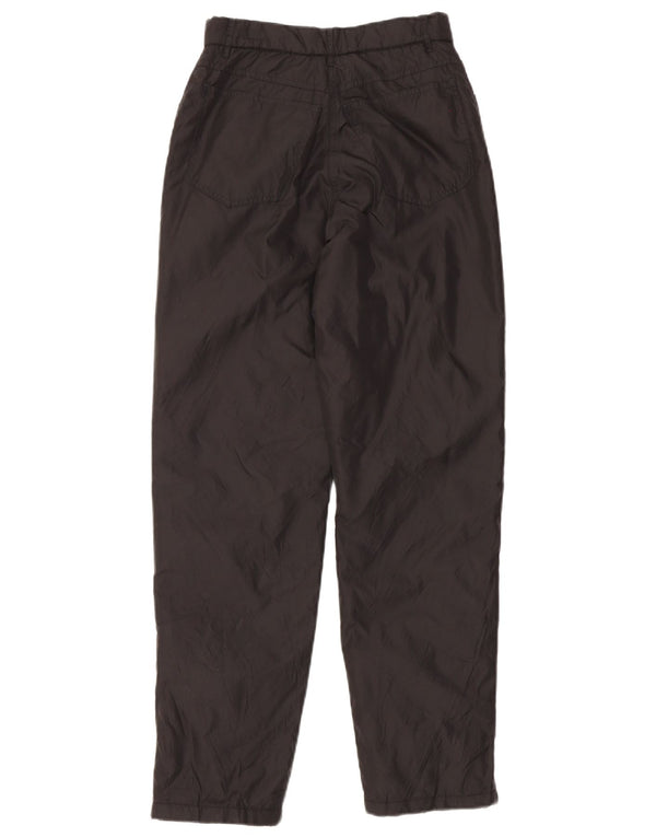Ellesse Pantalon coupe-vent fuselé pour femme UK 10 Small W26 L30 Noir