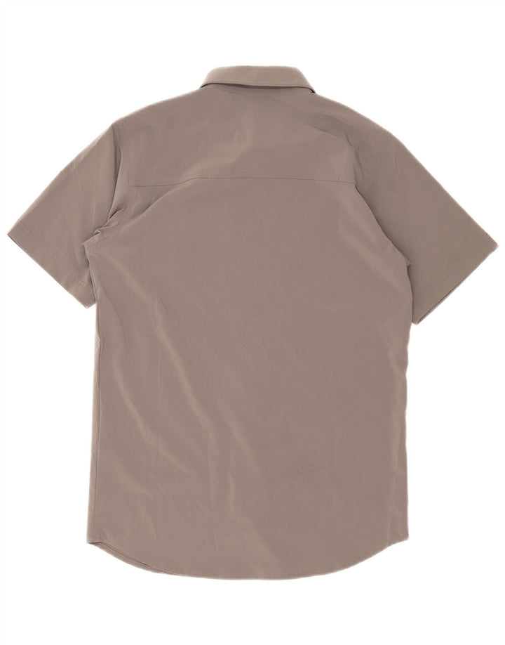 Columbia Chemise à Manches Courtes Homme Petit Gris Polyester