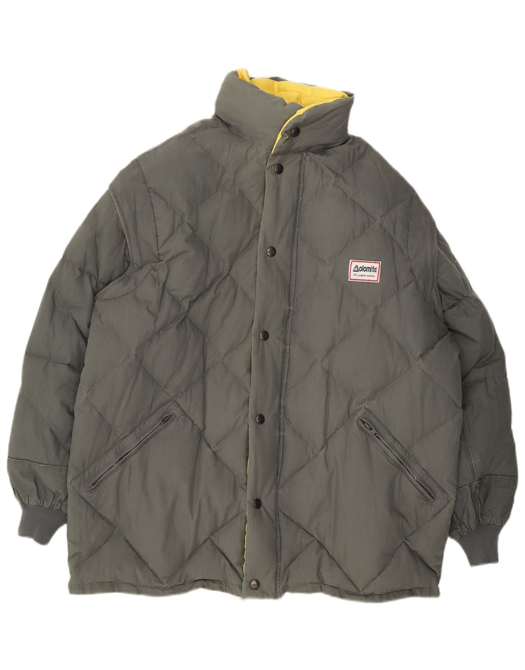 DOLOMITE Veste matelassée réversible à capuche pour homme UK 38 Jaune moyen