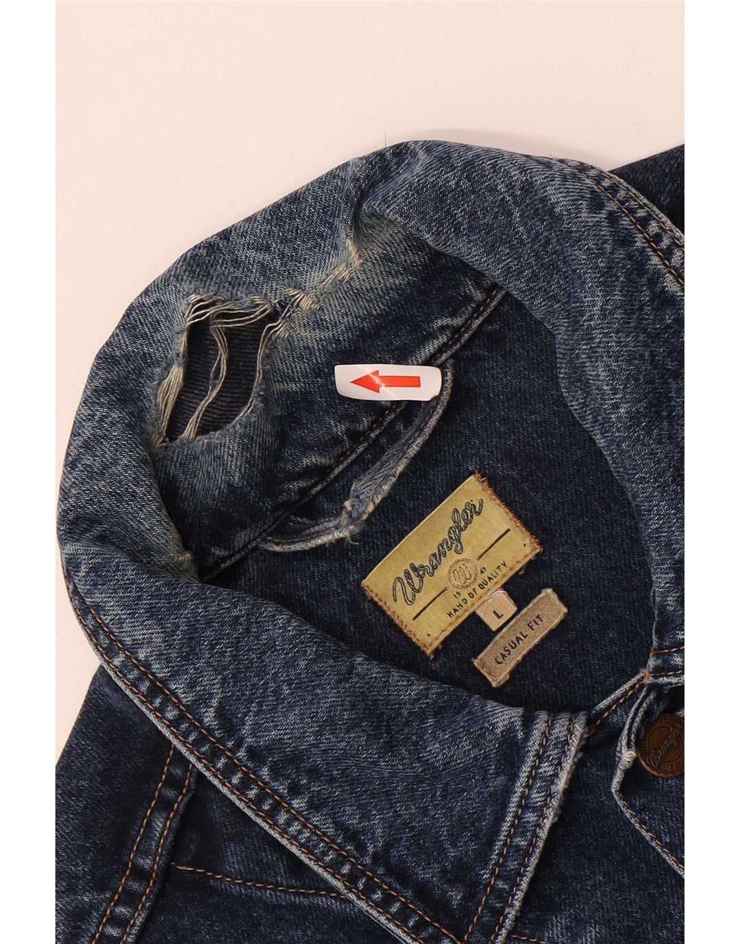 Wrangler Veste en jean coupe décontractée pour homme UK 40 Large Bleu