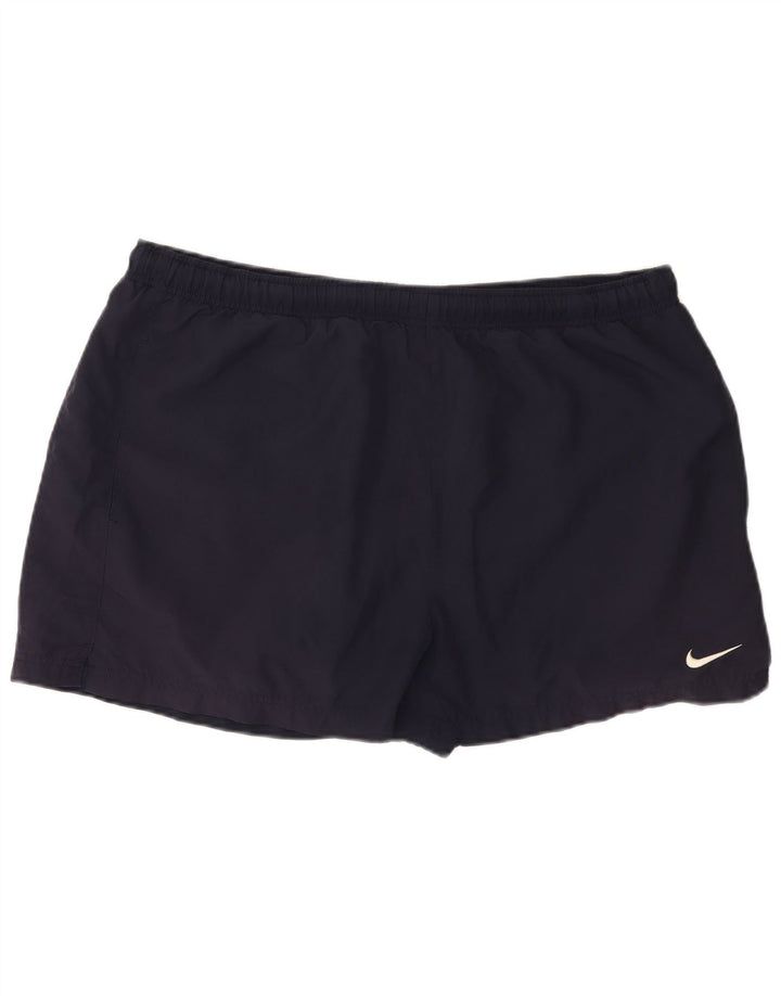 Nike Short de sport pour homme XL Bleu marine Polyester