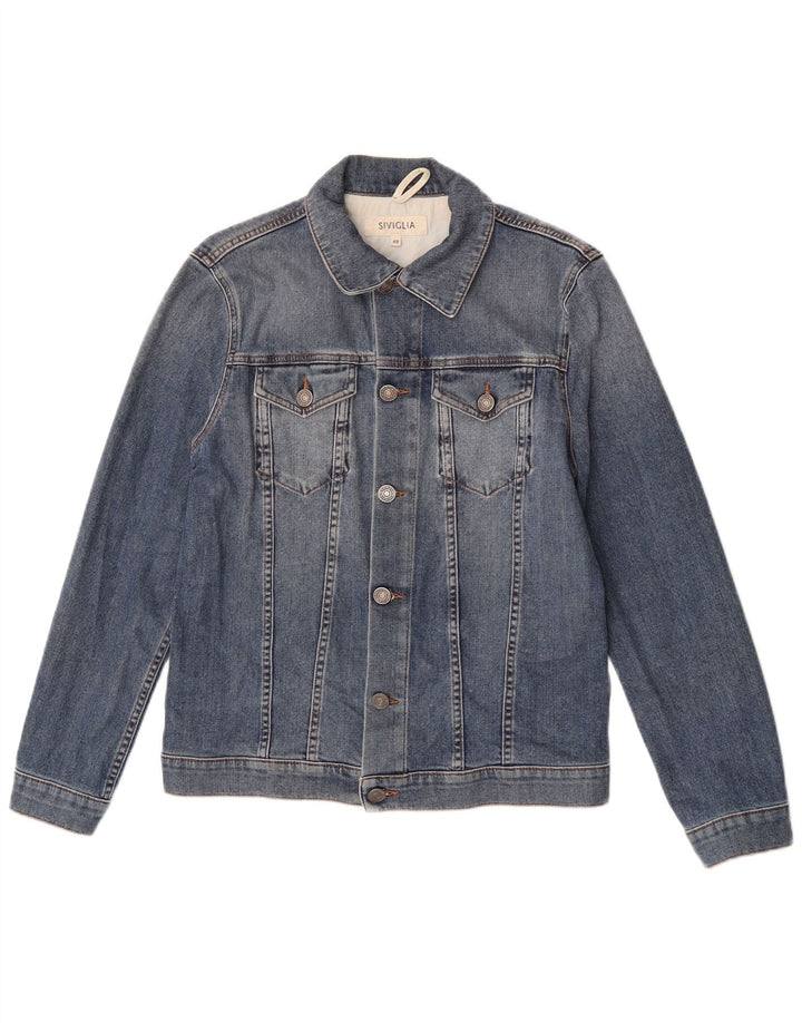 SIVIGLIA Veste en Jean Homme IT 48 Bleu Moyen Coton