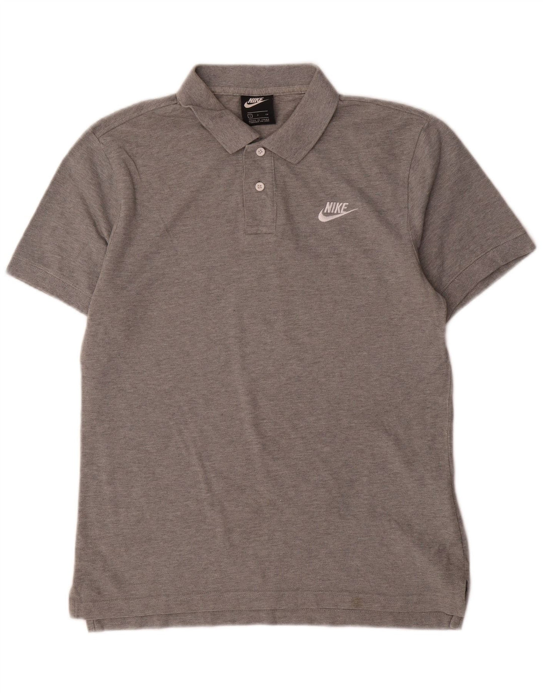 Nike Polo à manches courtes pour homme Coupe classique Petit gris Coton