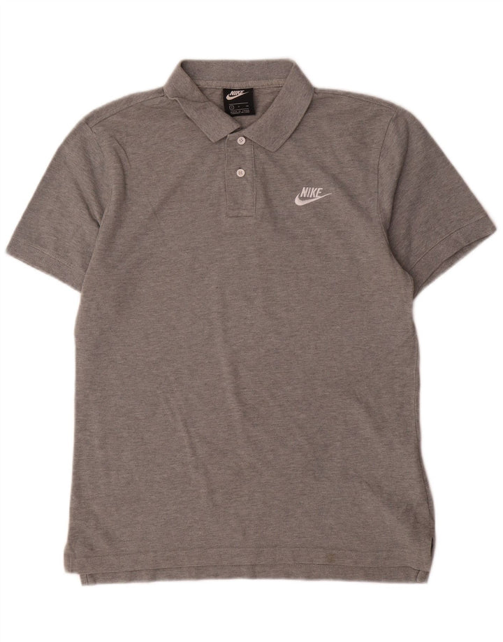 Nike Polo à manches courtes pour homme Coupe classique Petit gris Coton