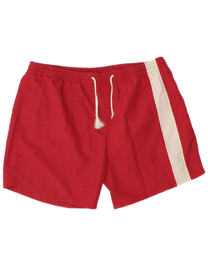 Sergio Tacchini Short de Bain Homme 2XL Rouge Colorblock Polyamide