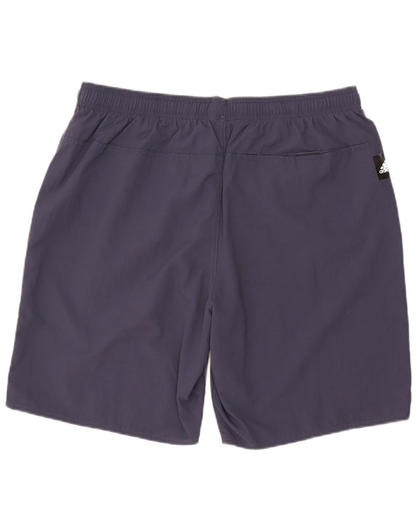 Adidas Short de sport pour homme 2XL en nylon bleu marine