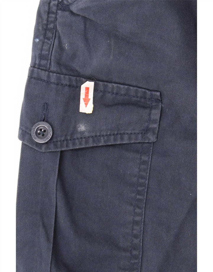 Mountain Warehouse Short cargo régulier pour homme W36 en coton bleu marine Taille L