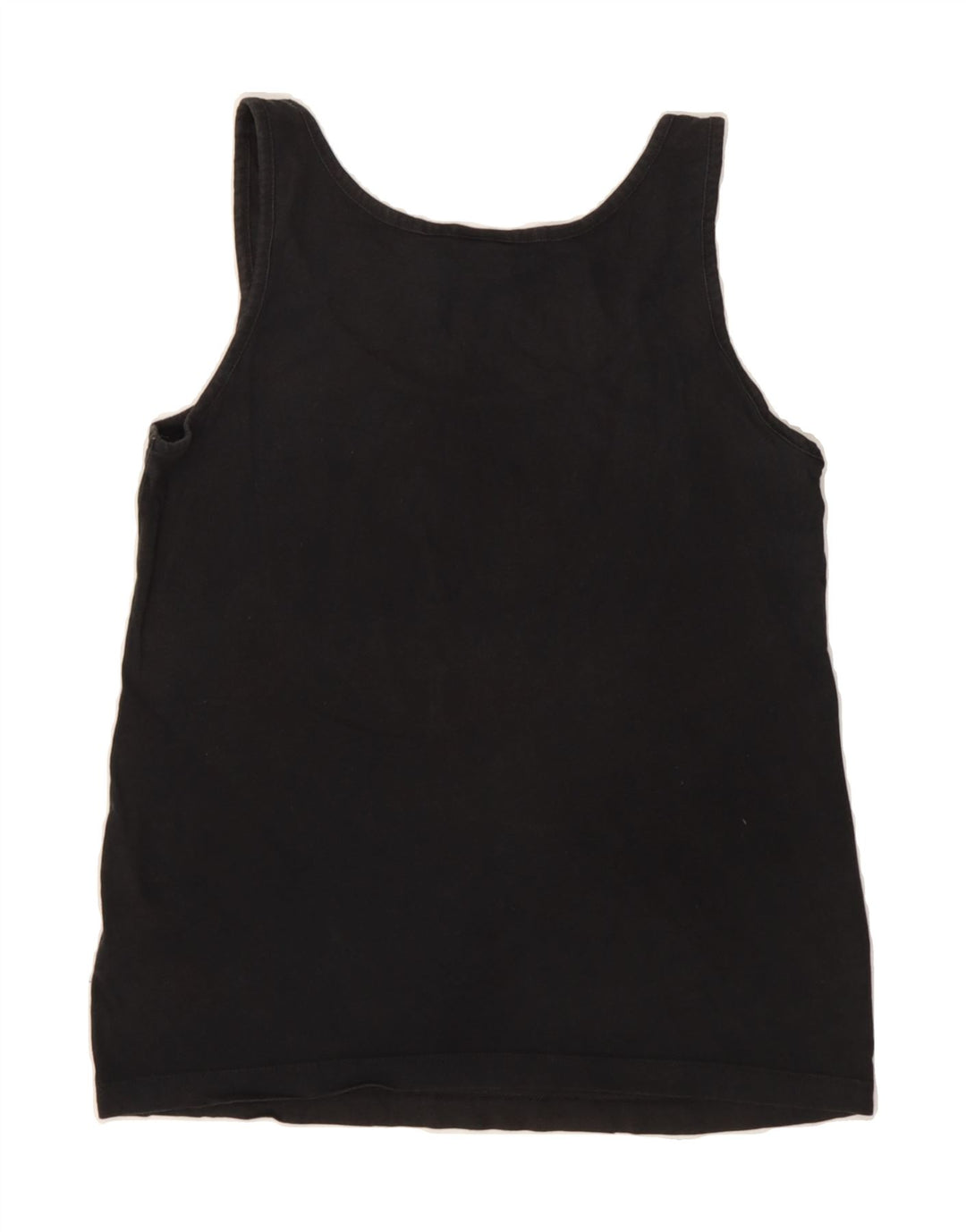 ADIDAS Womens Graphic Vest Top UK 12 Medium  Black Cotton Vintage Adidas and Second-Hand Adidas from Messina Hembry 