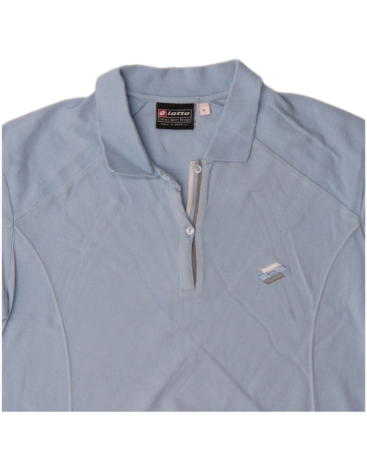 LOTTO Polo Femme UK 18 XL Bleu Coton