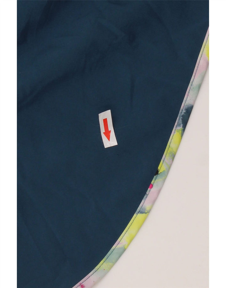 New Balance Short de Sport Graphique Femme UK 14 Bleu Moyen Polyester