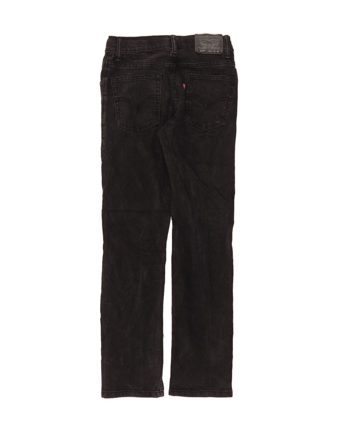 LEVI'S Boys 511 Slim Jeans 11-12 Years W26 L26 Black Polyester Vintage Levi's and Second-Hand Levi's from Messina Hembry 