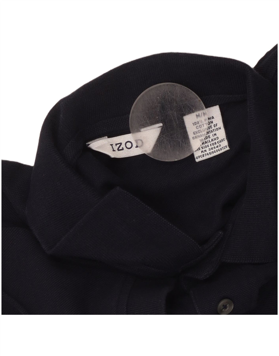 IZOD Polo Homme Bleu Marine Moyen Coton