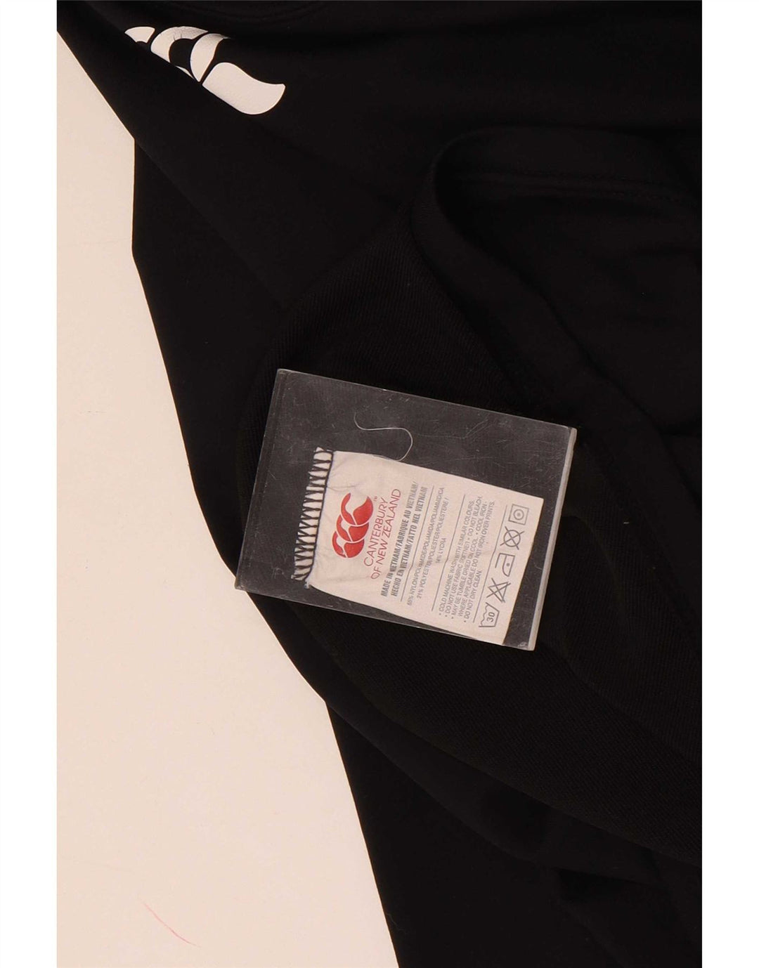 Canterbury Haut graphique à manches longues pour hommes, petit nylon noir